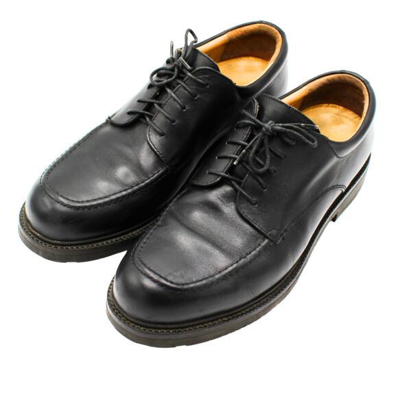 Clarks Active Air Black Leather Derby Shoes Made in Italy Men’s 11 M Lace Up - Picture 1 of 7